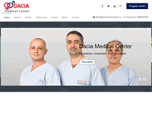 Tablet Screenshot of daciamedicalcenter.ro
